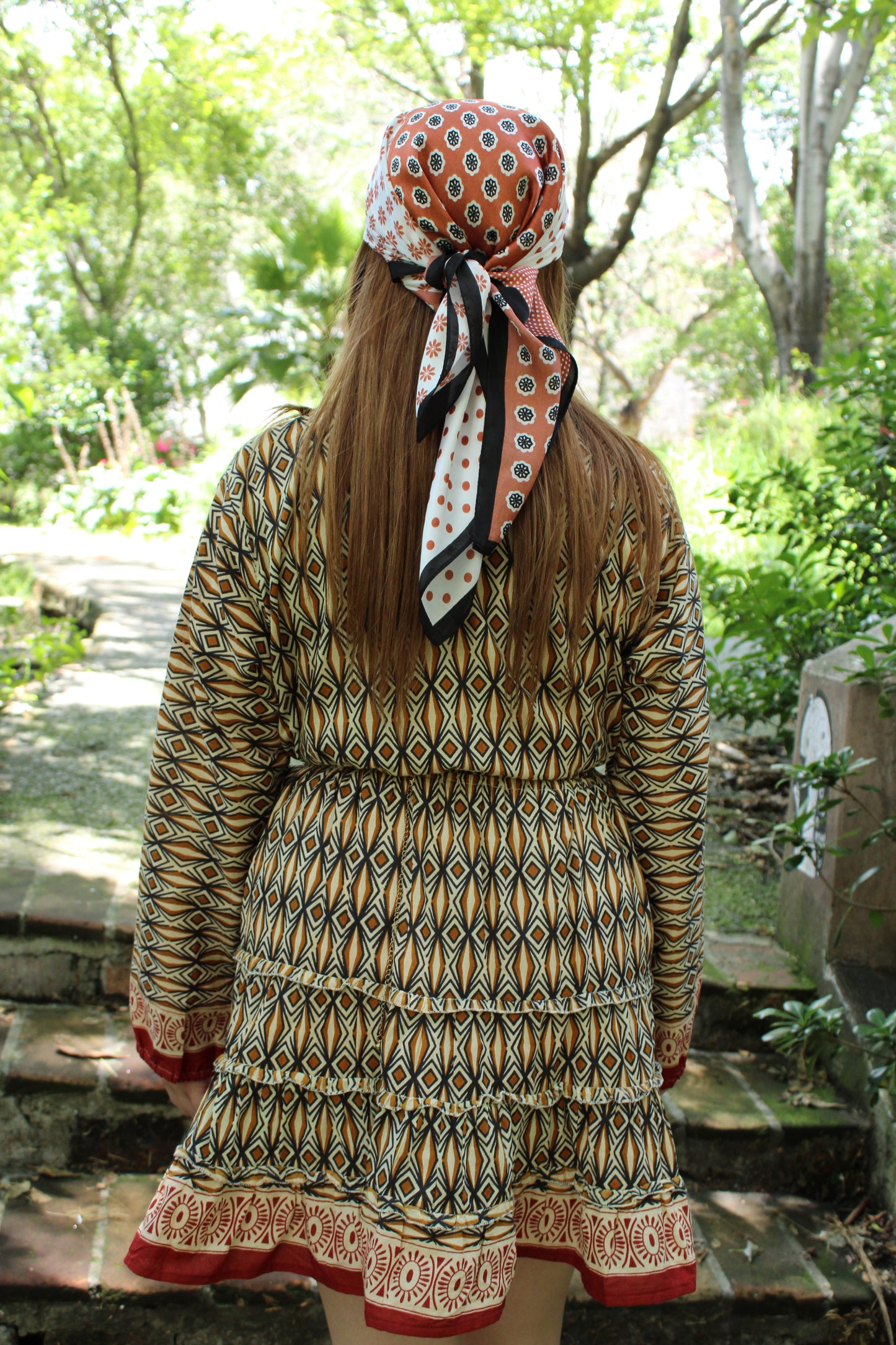 Vestido tribal corto algodón